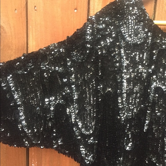 Vintage Swee Lo 1980’s Black Sequin Dress Sequined - Picture 2 of 12